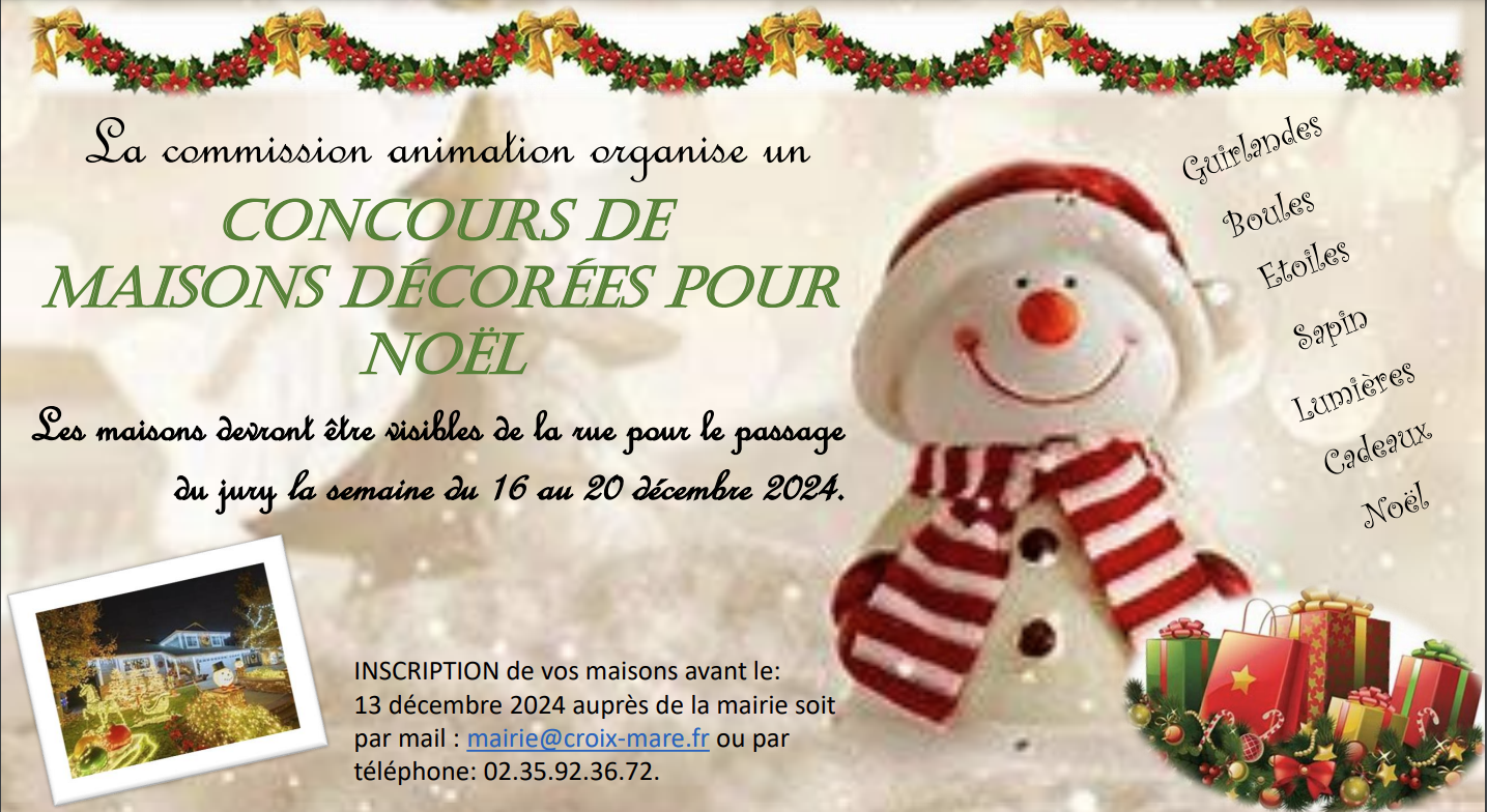 tract maisons décorées noël 2024